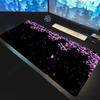 Japanische Kirschblüte Großes Gaming-Mauspad Schwarzer Hintergrund Schreibtischmatte für Ästhetisches Gaming-Setup