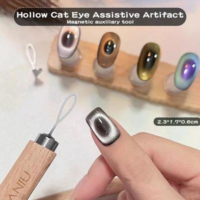 Nail Magnet For Hollow Cat's Eye Design Magnet Iron Sheet 3D Magnetic Cat Eye Gel Polish Nail Art Stick Salon Studio Or Home
