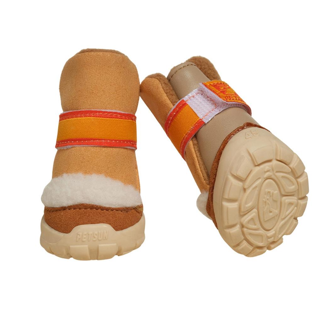  Hot Dog Shoes: Thick Warm Soft-Sole Cotton Shoes For Small-Medium Dogs (Teddy/Bichon)