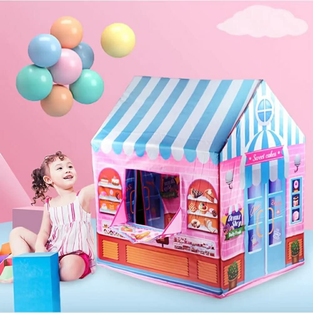 Tent for Sweets Store Authentic Tent Kids Tent [AiO JAPAN] Children, Shop, Store, Cake, Donut, Sweets, House,