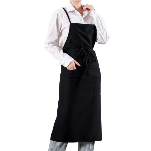 cozycube Stylish Apron, Perfect for Nursery Teachers, Cafes, and More. Cute, One Size Fits All. Solid Color, Simple, and Perfect for Women and Men. Pe