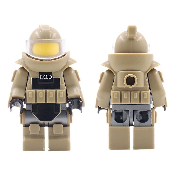 Swat Special Forces Explosion-Proof Bomb Disposal Suit Nine-Color Military Assembly Building Block Accessories