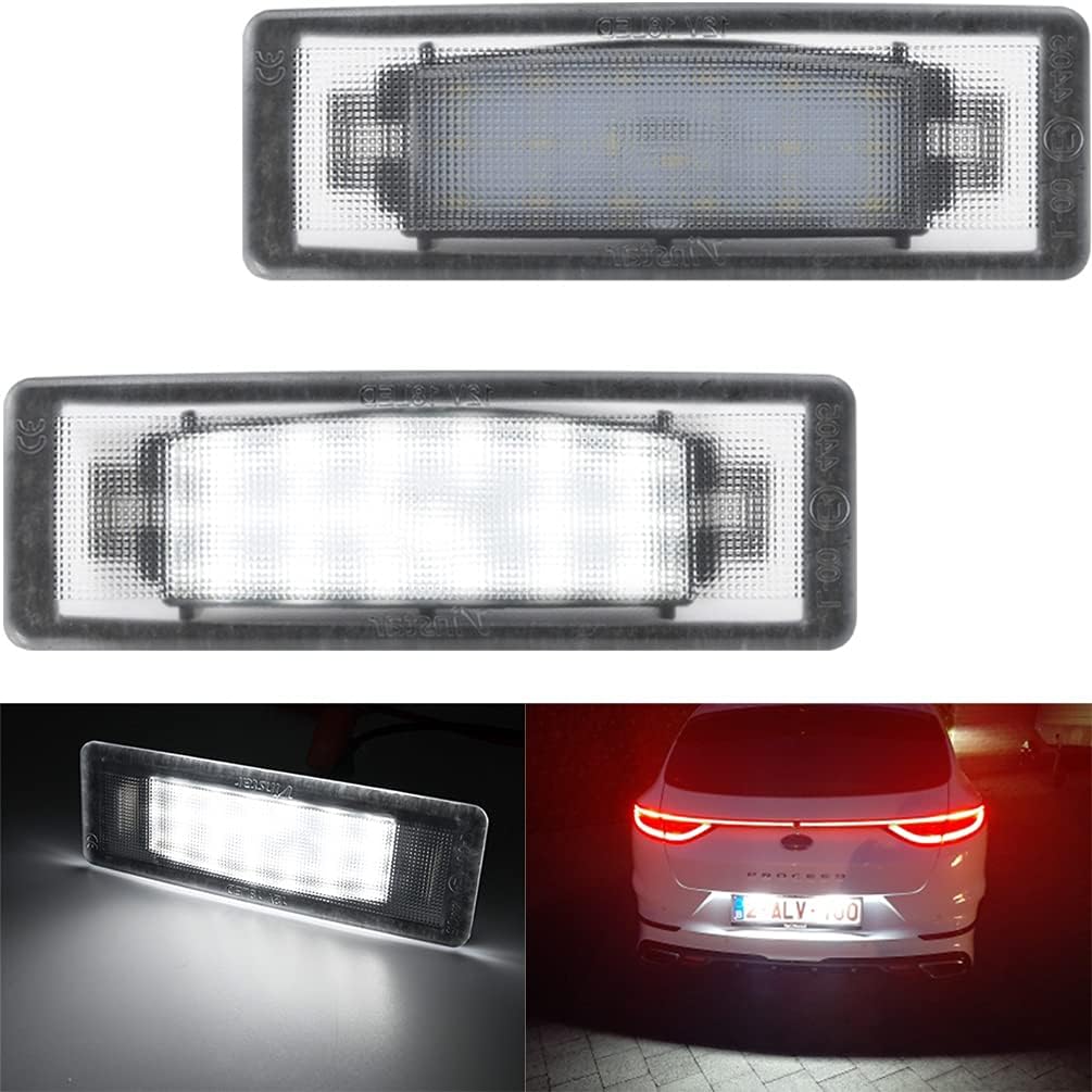

NJSBYL Xenon White LED License Plate Lights For 2023 2024 Kia Sportage 2016-2020 Kia Optima Rear Number Licence Plate LED Tag Lamps Assembly Kia Sportage 2017-2022, O