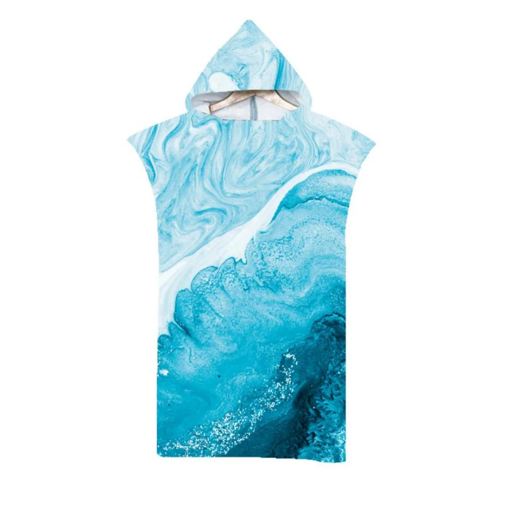 Erwachsene Kinder Strandtuch Schnelltrocknend Kapuzenumhang Kinder Frauen Große Badetücher Sandfrei Poncho Bademantel Für Sommer Schwimmen Surfen