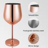 Wine Glass Highball Bar Stainless Steel Fashion Creative Sanding Process Durable Champagne Glass