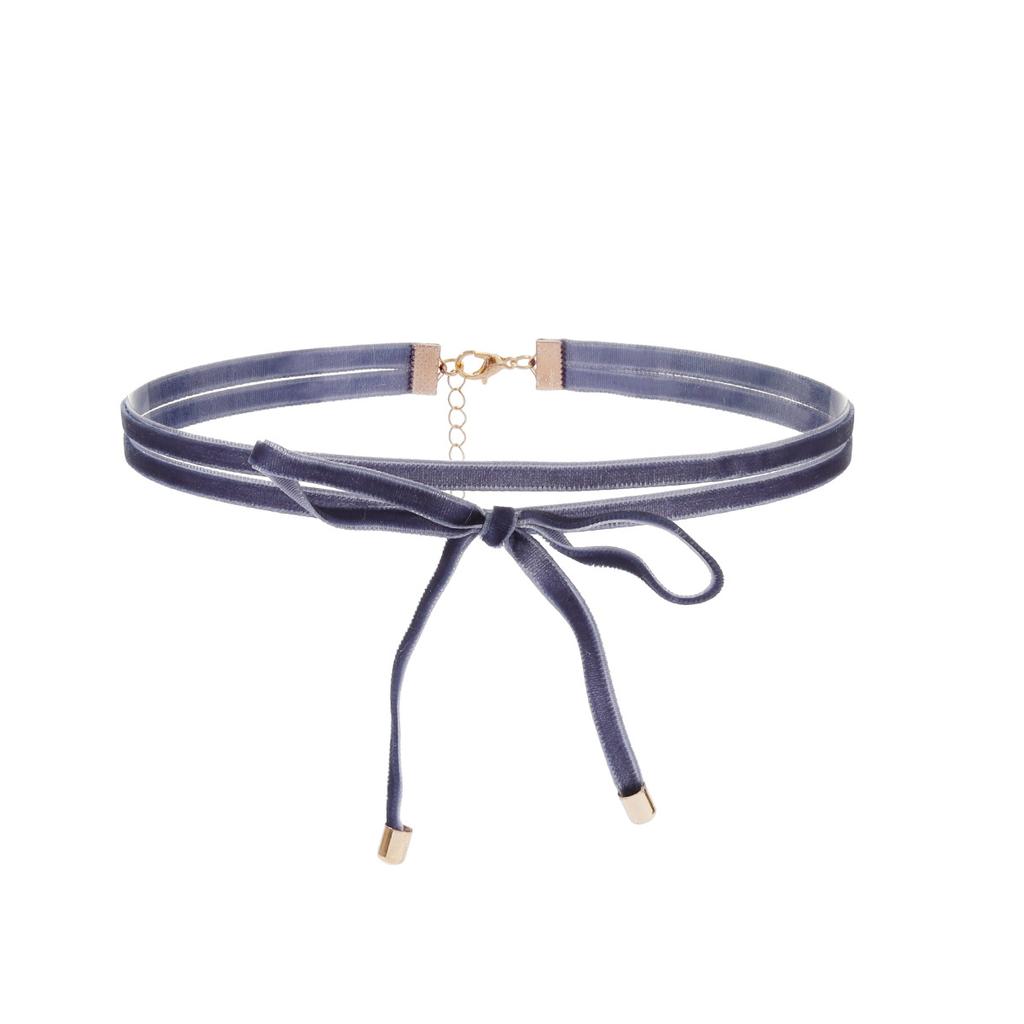 Europäischer und amerikanischer Schmuck gotische Halskette Choker Kragen ins Schleifenanhänger Schlüsselbein Kette