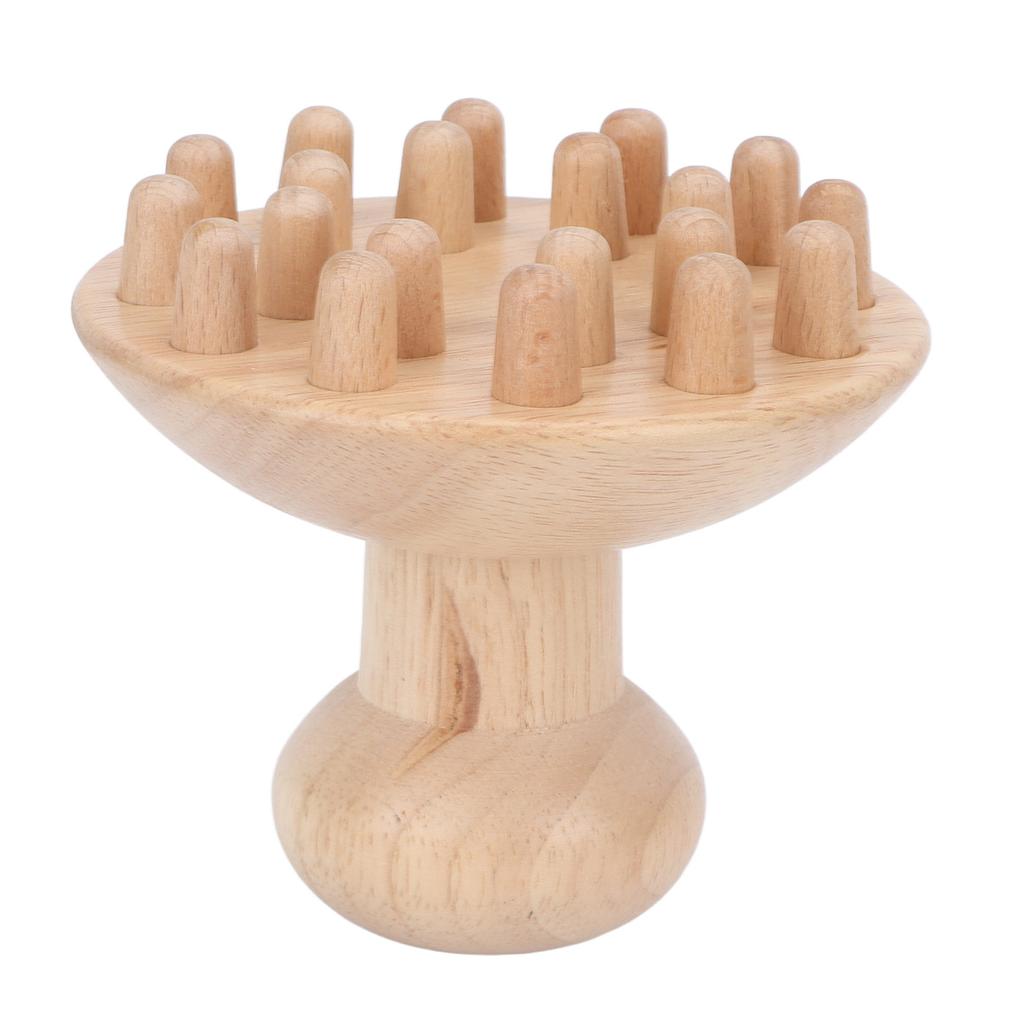 Mushroom Shaped Massager Wooden Muscle Pain Relief Neck Waist Acupoint Therapy Massager for Men Women