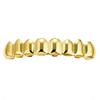18K Gold Electroplated Hip-Hop Braces Set: 8 Upper and 8 Lower Teeth