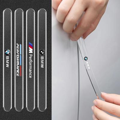 4PCS Car Door Anti-collision Protector Bumper Strip Sticker For BMW E90 E60 E46 E93 F20 F21 F30 F31 F32 F33 F34 F15 F10 F01 F11
