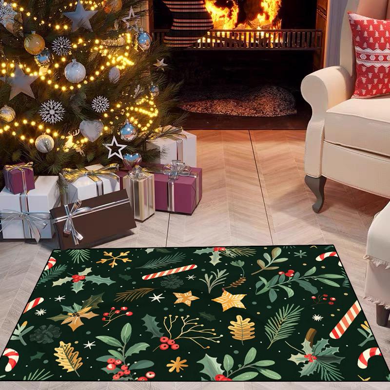 Dekoracja Świąteczna Salon Dywan Duży Obszar Sofa Stolik Kawowy Dywaniki Miękkie Puszyste Sypialnia Szatnia Wejście Wycieraczka