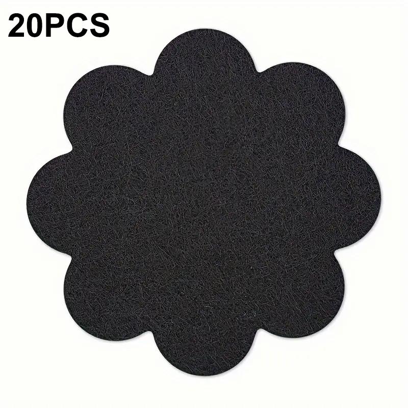 20Pcs Flower Pot Inner Bottom Mat Prevent Soil Leakage Flower Shape Plant Pot Bottom Hole Pad