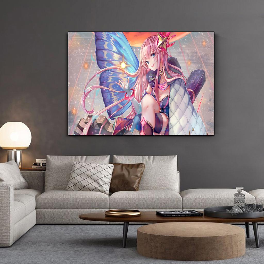HD Beauty Anime Game Fantasy Girl HD Prints Canvas Wall Art Painting Modular Pictures Home Decoration Poster Living Room No Frame