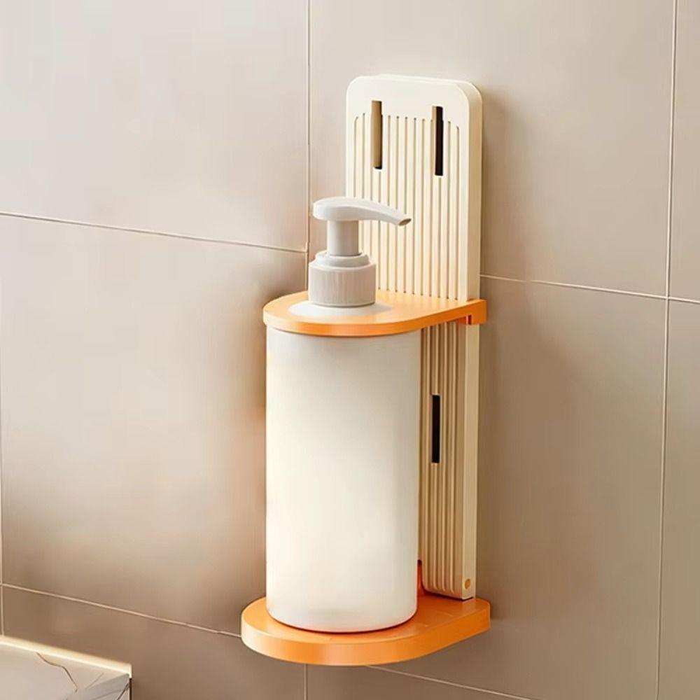 Adjustable Shower Rack Wall Mounted Shampoo Bottle Holder Multi-Purpose Bathroom Storage Rack