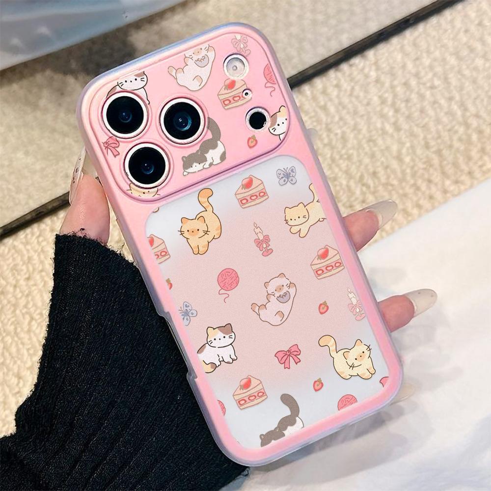 Cartoon cute little animals are suitable for iPhone17promax two-in-one mobile phone case, Apple 16 niche 15 generation