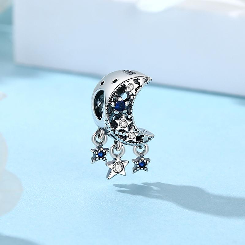 925 Silver Charm Love Star Moon Sun Spaceman Pendant Beads Charms Fit Original Bracelets Necklaces Jewelry For Women