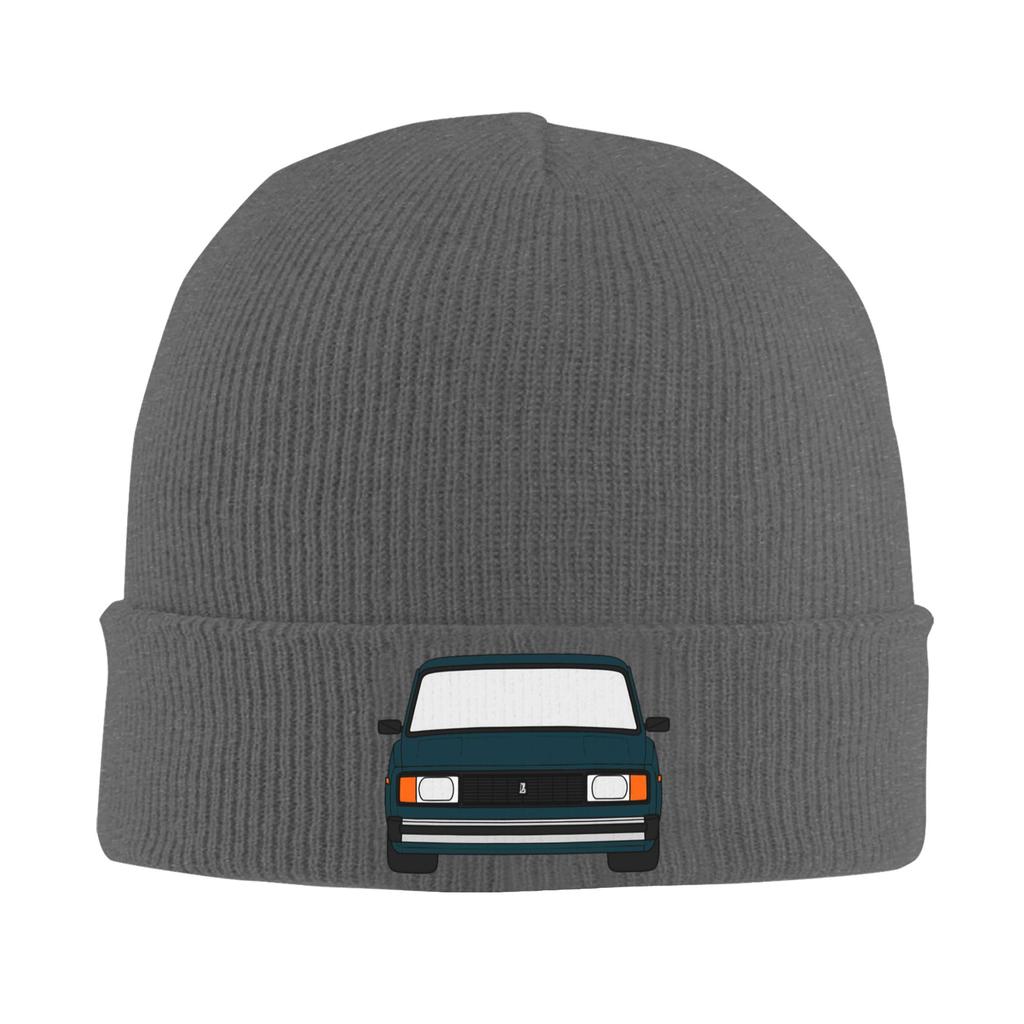 Lada VAZ 2104 2105 2107 Nova Riva grön färg Varm stickad mössa Vinterstickad mössa Mössa Huvudbonader Hip Hop-mössor för Unisex