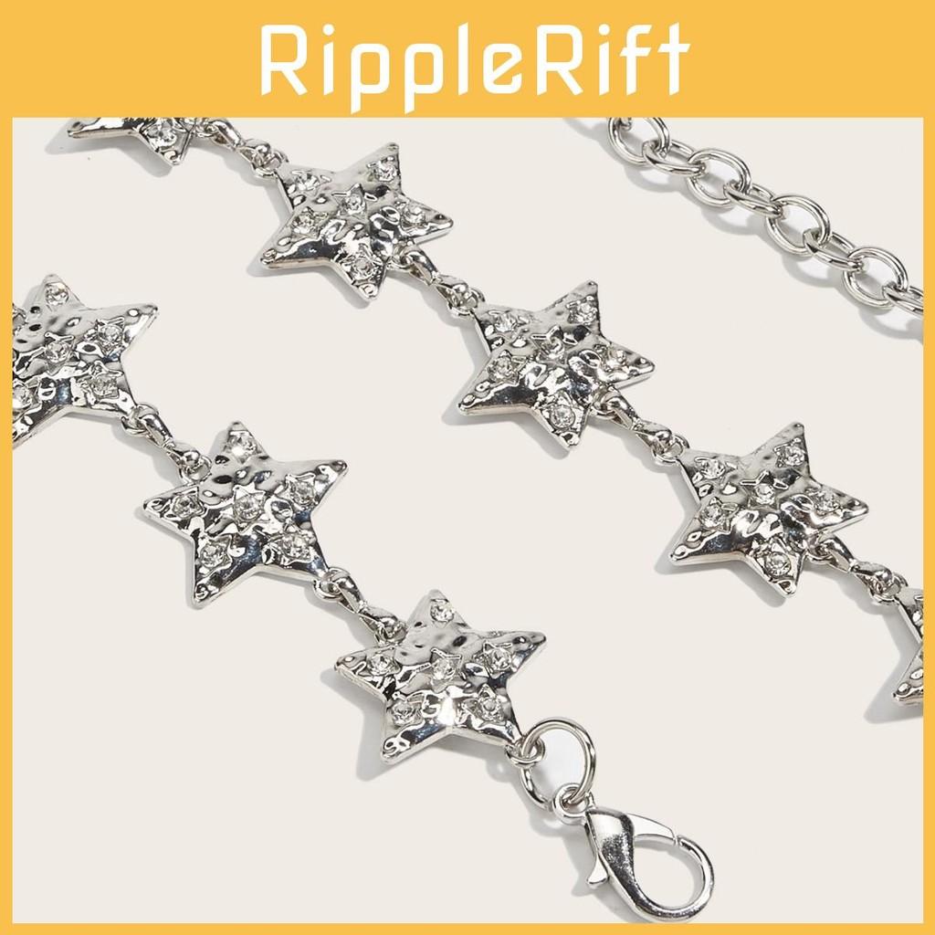 Metal Shiny Waist Chain With Star Pattern For Dresses And Skirts Wear Summer