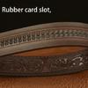 Classical Men Leather Belt with Convenient Automatic Buckle and Carved Beast Buckle Chinese Beast Head