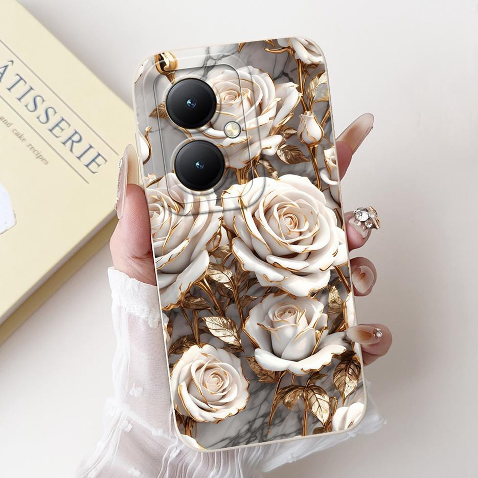Für Xiaomi Redmi 13C 5G Hülle Luxus Blumen Cartoon Hülle Weiche TPU Matte Handyhülle Für Xiaomi Redmi 13R Redmi13C 5G Fundas Taschen