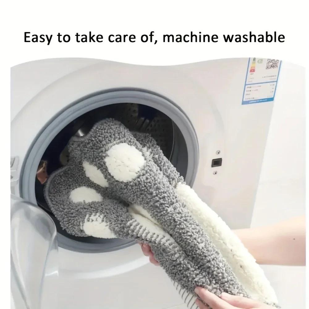 Bathroom Rugs Mats Water Absorbent Non-Slip Mat Used In Bathroom, Shower, Room, Etc.Soft Microfiber Bath Mat Machine Washable