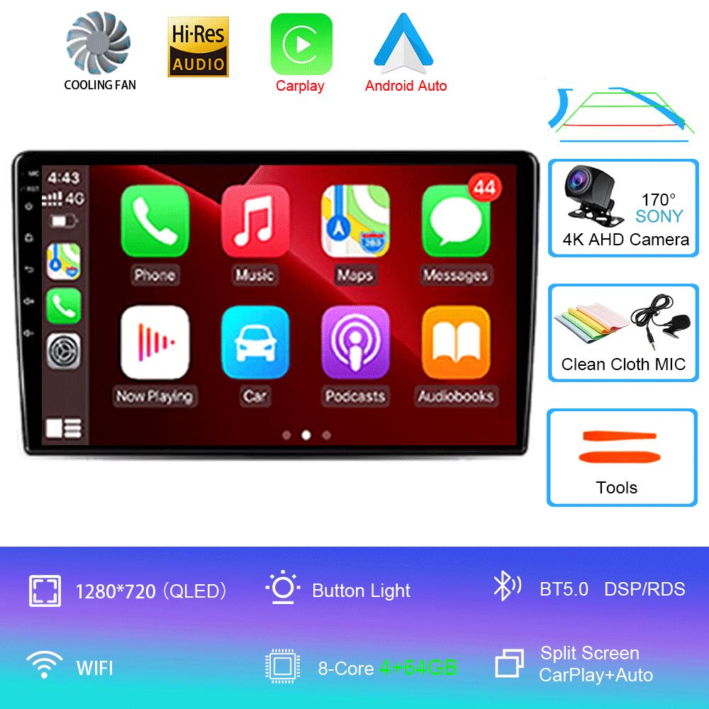 For VW/Volkswagen Golf Polo Tiguan Passat B7 b6/SEAT Leon Skoda Octavia Alhambra 2013 Radio GPS Android 14 Car Multimedia Player