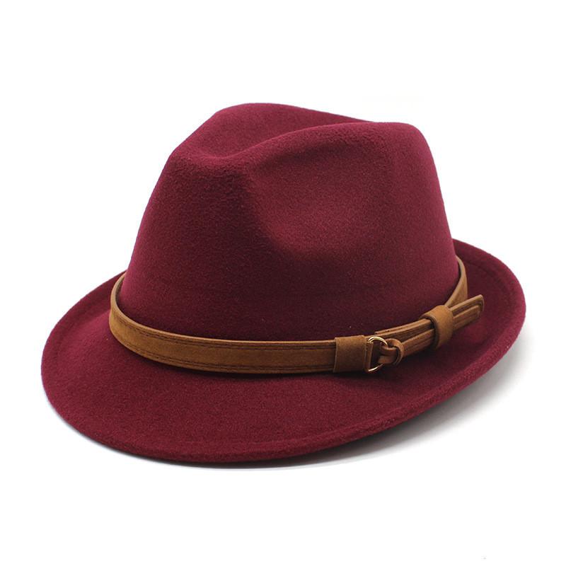 Classic Wool Felt Hat For Men And Women Summer Sun Protection Formal Style
