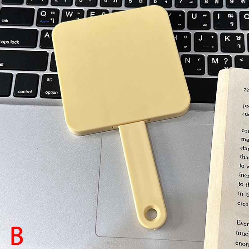 

Портативное зеркало с ручкой и расческой – Желтое квадратное зеркало для макияжа для личного ухода и в подарок