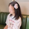 Spring-Summer Mesh Floral Hair Clip for Girls – Cute Camellia Princess Accessory