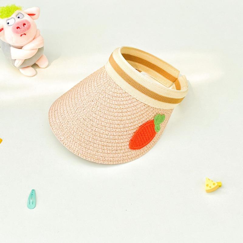 

Детская пустая шляпа-цилиндр женская летняя уличная дорожная защита от солнца козырек универсальная милая шляпа мальчик Suitable for children aged 2-12