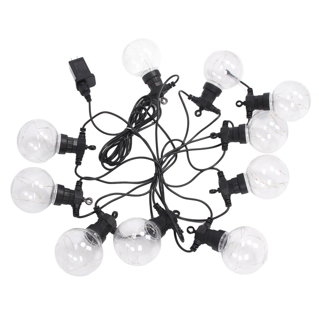 LED Ball String Lights 10LEDs G50 Copper Wire Bulb Colorful Die Casting Lamp  Waterproof Outdoor