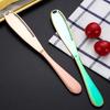 Stainless Steel Butter Scraper Cheese Knife Jam Spreader with Serrated Blade Ergonomic Handle for Cutting Hard Butter Spreading Cream Baking And