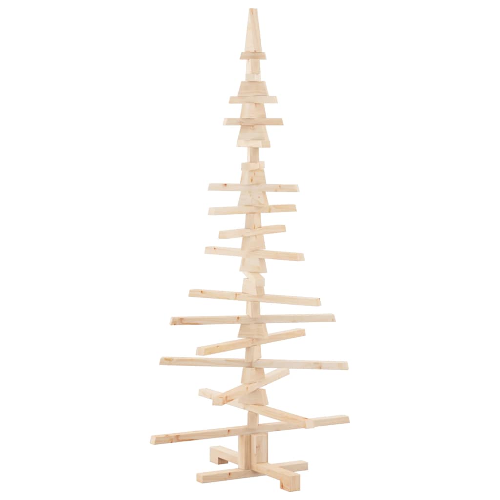 Vidaxl Drewniana Choinka Do Udekorowania, 150 Cm, Lite Drewno Sosnowe