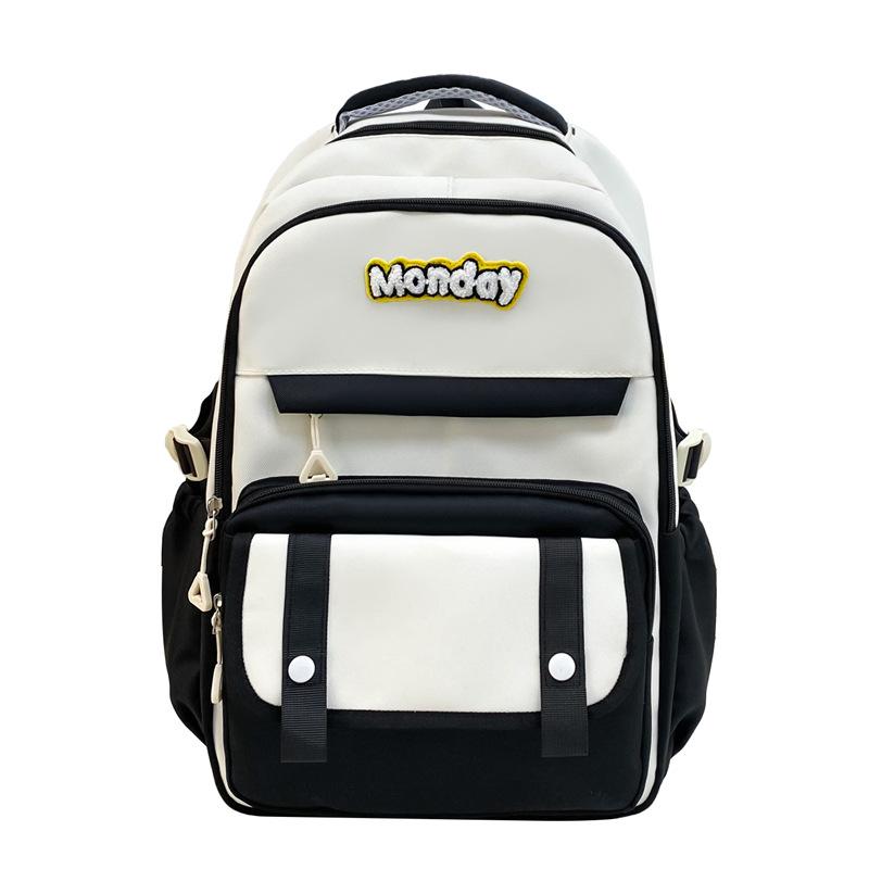 School Bag Female High School Student Retro Large-capacity Backpack Simple Mori Backpack