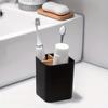 Bamboo Toothbrush Holder for Bathrooms 3 Slots Toothbrush and Toothpaste Holder Bathroom Counter Organizer