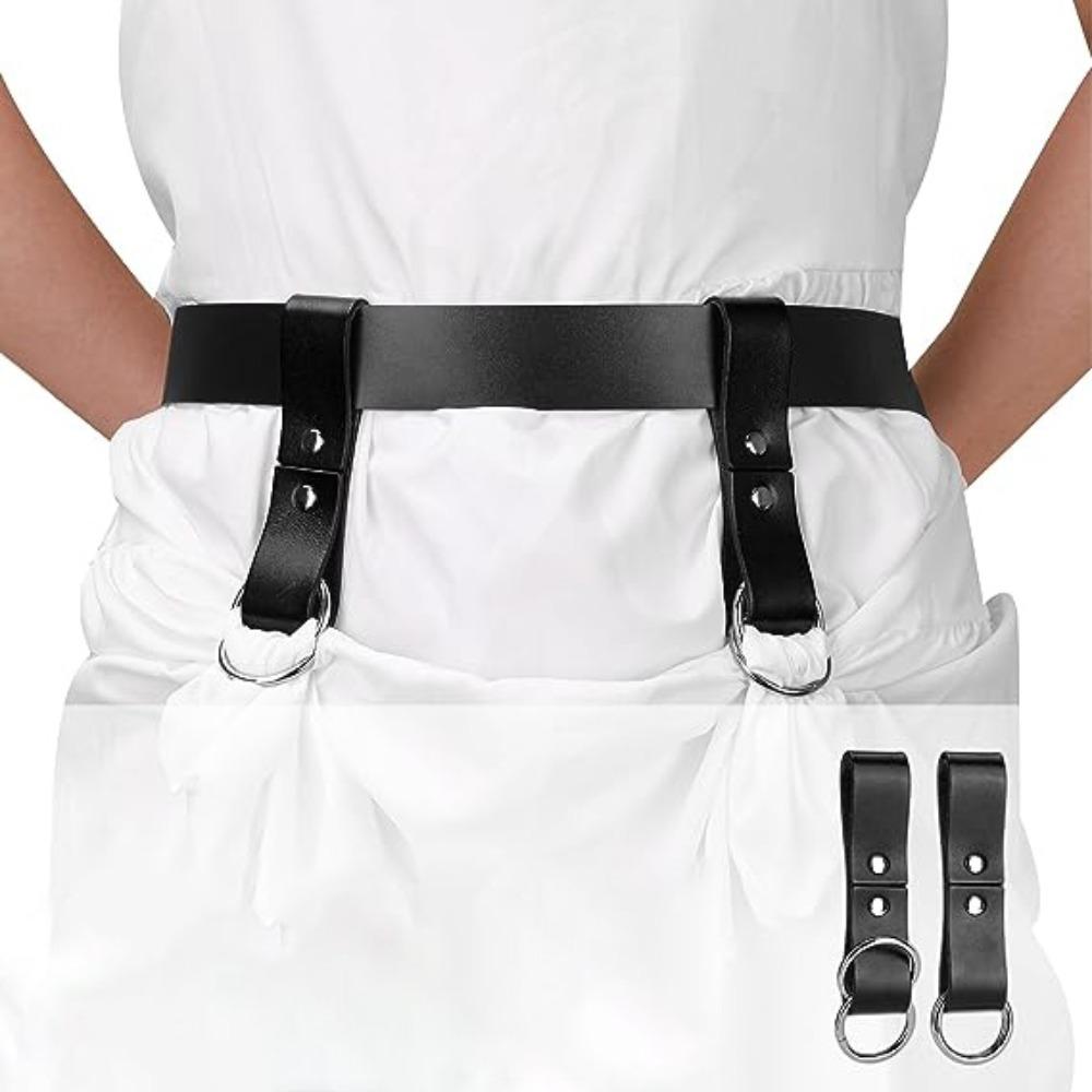 

Punk Style Skirt Hook Strap Metal Medieval Skirt Belt Fashion Pu Leather Belt Women чёрный