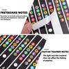 Printed Vinyl Paper Guitar Practice Chord Chart Color Coded Chord Fingering Diagram  For Beginners