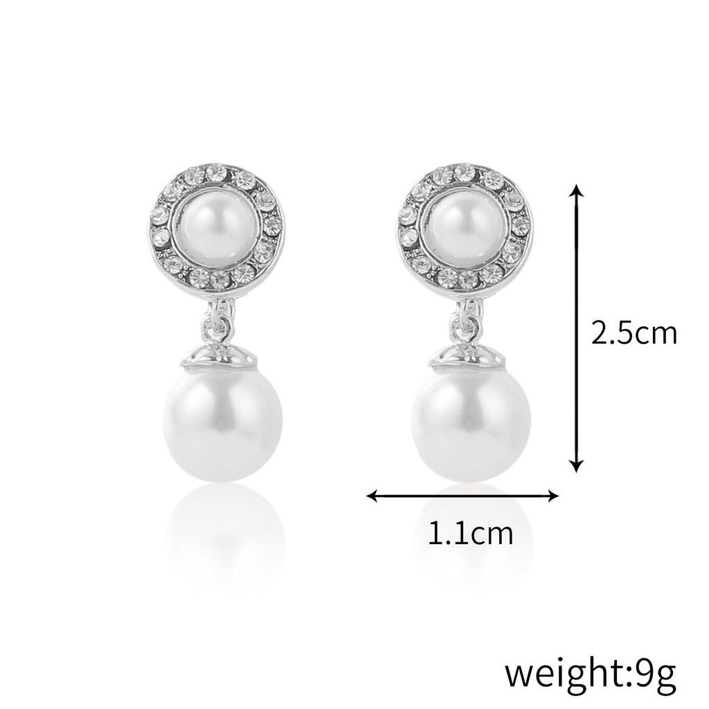 Baroque Pearl Clip-On Earrings for Women Without Pierced Ears