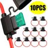 5/10pcs Car Fuse Holder Small Size Mini Blade Waterproof Sealed Fuse Box Car Fuse Socket In Line Cutoff Switch Adapter