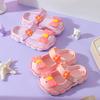 Summer 3-8year Kids Mules & Clogs Children Sandals Girls Garden Shoes Flowers Slippers Solid Soft Sole Beach Princess Sandalias