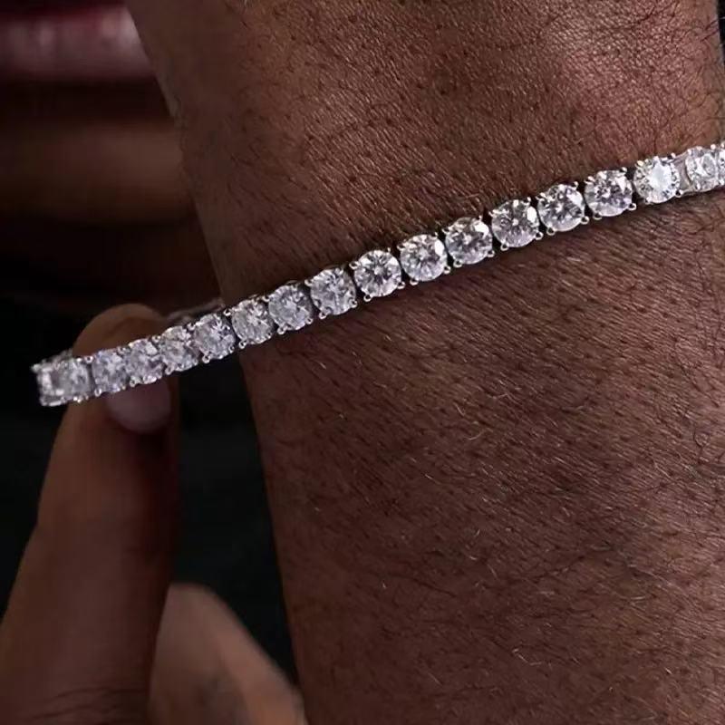 Bracciale Tennis Douyin Lusso Zircone - Moda Europea Americana per Uomo e Donna