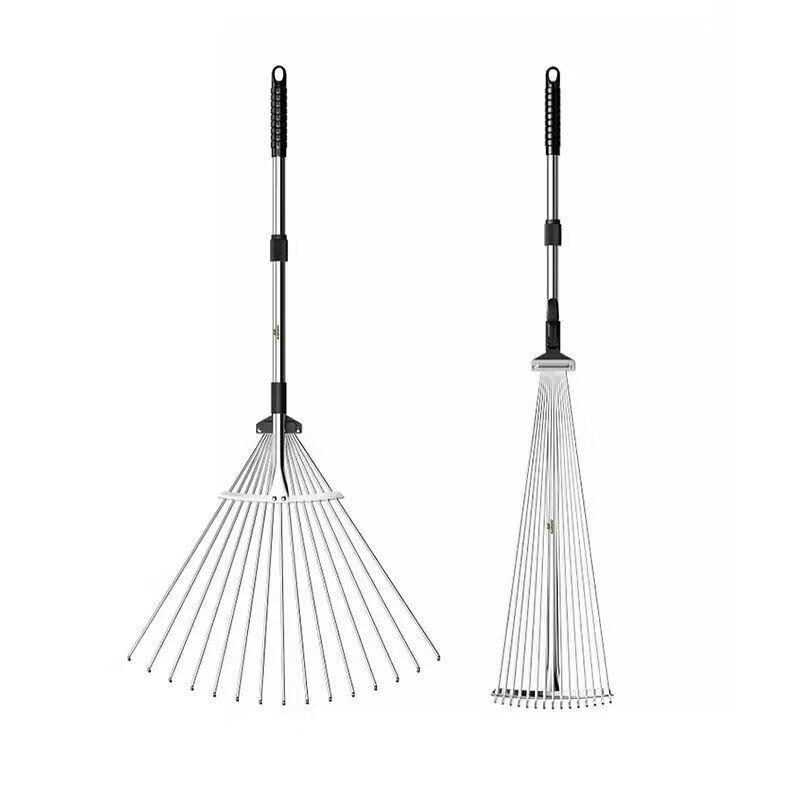 Adjustable Stainless Steel Wire Lawn Rake