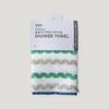 Volume Line Pattern Shower Towel