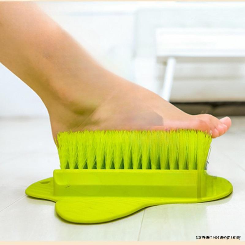 Wearable Foot Scrubber: Slipper-Style Sole Brush for Effortless Foot Washing