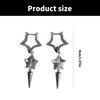 Trendy Asymmetrical Star Conical Earrings Comfortable Ear Rings Accessory Handmade Women Jewelry for Daily Wear