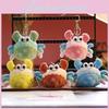 Soft And Fluffy Cartoon Crab Plush Toy Miniature Keychain In Various Colors