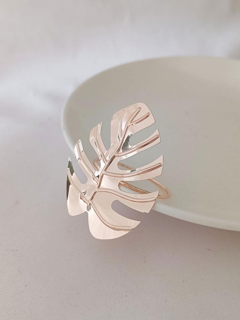 Tischzubehör Mode Einfarbig Serviettenringe Set Blätter Serviettenringhalter Dekor Serviettenschnalle Hochzeitsfeier Tischdeko