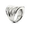 Fashion Pleated Ring Magazine Style Finger Stainless Steel 316L High Quality Jewelry 18k Gold Women Wedding