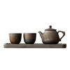 High-End Chinese Kung Fu Tea Set: Includes Teapot, Two Cups, and Tray for Two-Person Brewing
