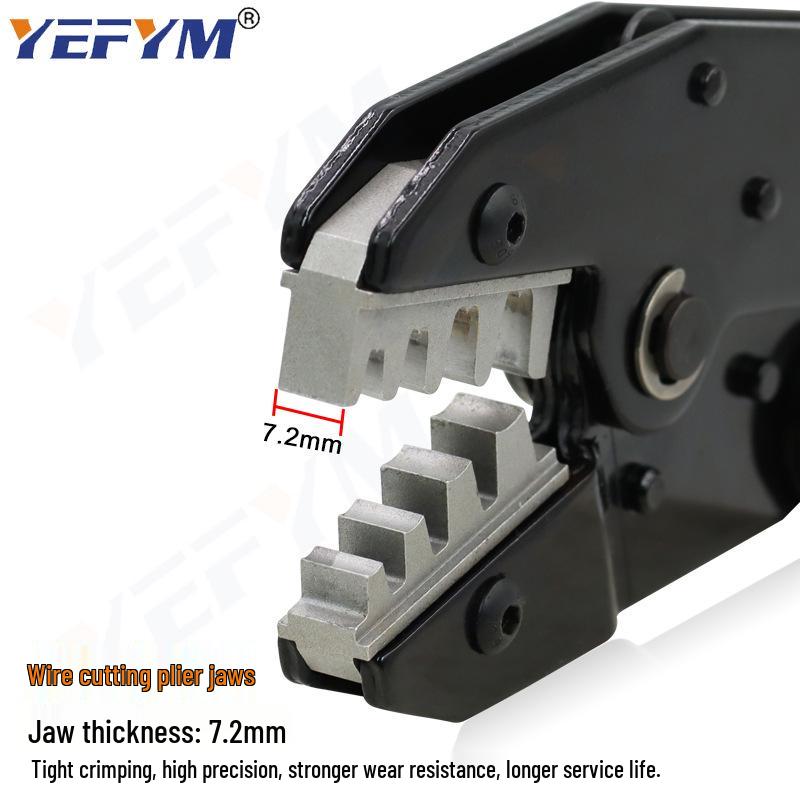 YEFYM U-Shaped Copper Terminal Ratchet Crimping Pliers