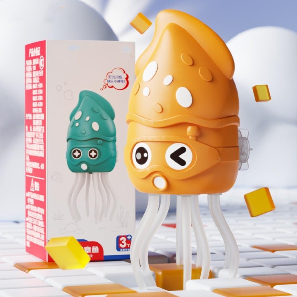 

Emit Light Coil Toy Stress Relief Ornament Children Bath Toy Dancing Octopus Toy Home Decor